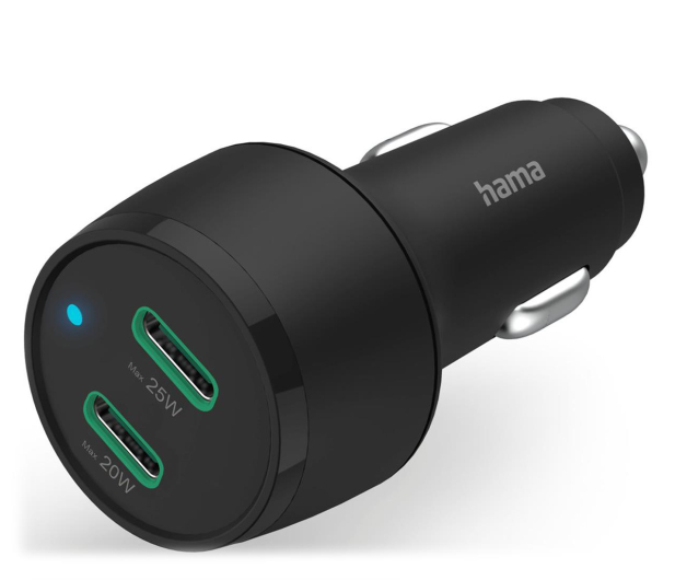 HAMA Ładowarka samochodowa PD/QC 45W 2xUSB-C 4047443489821 - 1247986 - zdjęcie